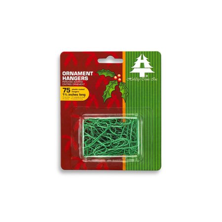 HOLIDAY TRIMS Green Ornament Hooks Indoor Christmas Decor 3928000